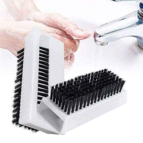 2PCS Surgical Scrub Brushes for Hands Non-Disposable Sterile Hand Scrubber Double-Sided Nail Brushes with Nail Cleaner Hand and Nail Cleaning Brush Stiff Bristle Fingernail Brushes Nail Scrub Brushes