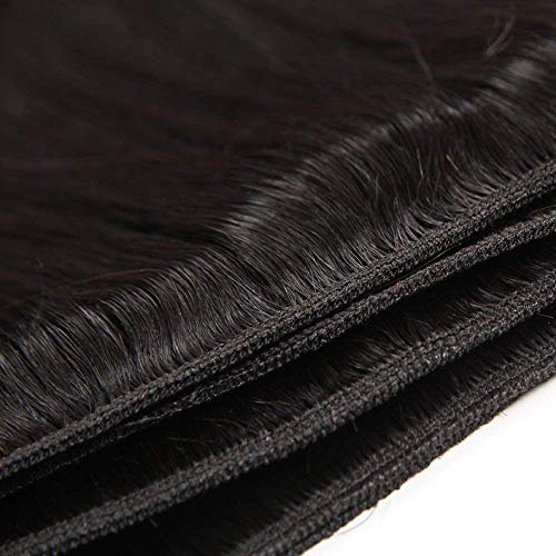 Straight Human Hair 3 Bundles 18 20 22 inches Brazilian Virgin 100% Unprocessed Straight Hair Weave Bundles Human Hair Natural Black Color Hair Extensions