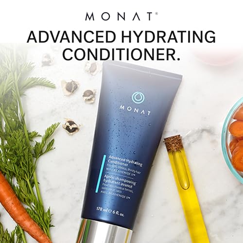 MONAT Advanced Hydrating Conditioner - Lightweight, Hyaluronic Acid-Infused Moisturizer for Fine to Medium Hair, Color-Safe, 178ml (6 fl. oz.)
