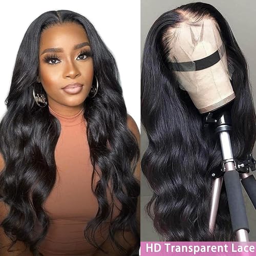 22 Inch Full Lace Front Wigs Human Hair Body Wave HD Lace Frontal Wig 180% Density Glueless Human Hair Wigs for Black Women 13x4 Lace Front Wigs Human Hair Pre Plucked Body Wave Wig Human Hair