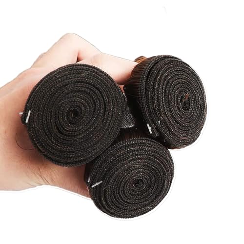 P430 Highlight Body Wave Bundles 20 22 24 Inch Human Hair Chocolate Brown and Brown Bundles Mix Two Tone Double Weft Weave Brazilian Human Hair Extensions Silky and Soft