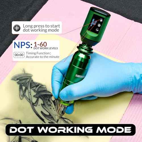 Wormhole Tattoo WTK258 Wireless Tattoo Gun Kit Professional Machine Kit Tattoo Pen Kit with 1500mAh Tattoo Battery Pack Tattoo Ink Tattoo Needles