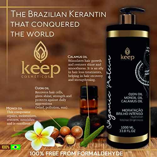 MASK KEEP COSMETICS Reconstructor Reductor 34OZ | Organic Protein | Brazilian Keratin Treatment | Progressive Straightening | Hair Volume Reduction | 100% Hair Straight | Nofrizz