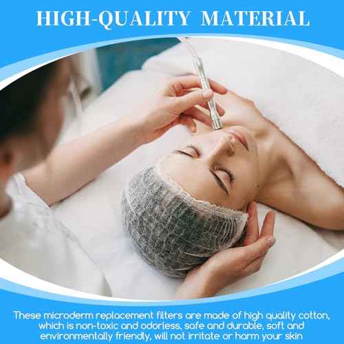 400 Pieces Microdermabrasion Filters 10mm Microdermabrasion Pads Microderm Filters Replacement Dermabrasion Filters Cotton Filters for Microdermabrasion Machine (400 Pieces)