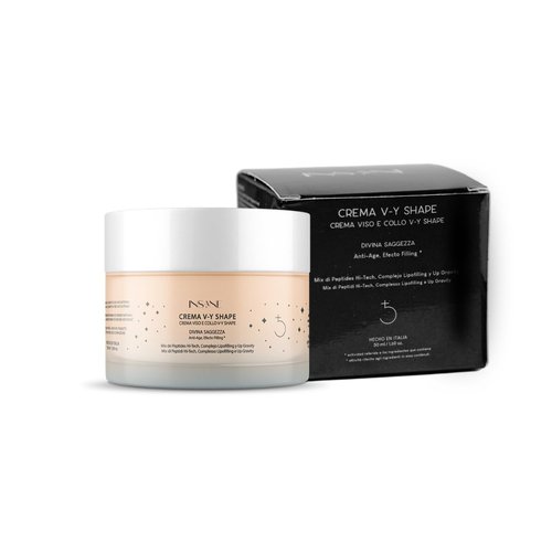 INSANE GLOW V-Y Shape Face & Neck Cream – Anti-Aging Lifting & Firming with 5 Biotech Peptides, Lipofilling Complex & Up-Gravity Complex – Sculpts Jawline, Rejuvenates Skin – Dermatologically Tested