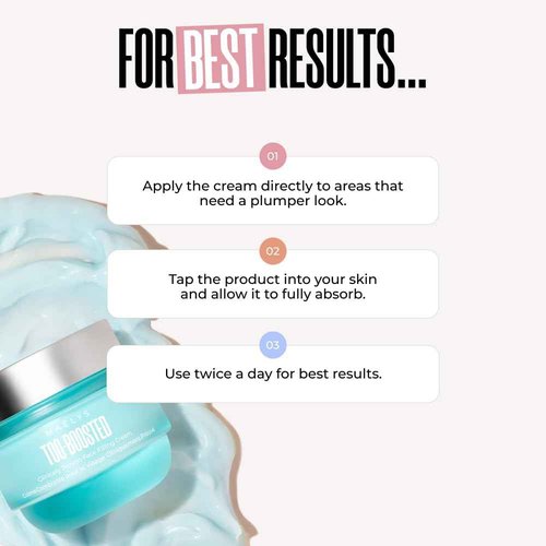 MAËLYS Cosmetics TOO-BOOSTED Clinically Proven Face Filling Cream - Plumping, Filling, Boosting, Youthful Skin, Visibly Plump Skin Face Sculpting, Contouring