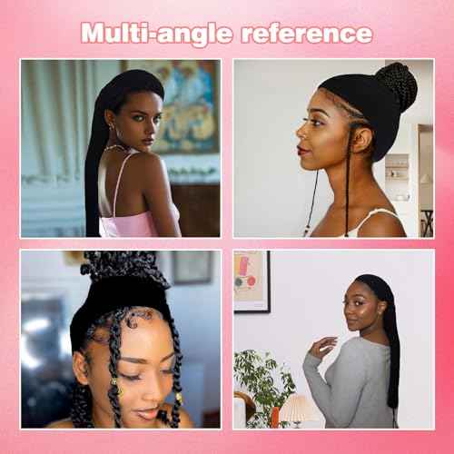 Upgraded Hair Weave Sleeve for Locs - Highly Elastic and Strong Design Wraps The Hair In All Directions, Comfortable, Breathable Suitable for Black Women. (black)