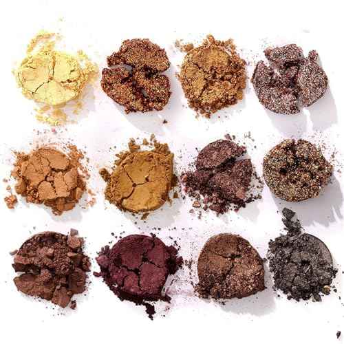 BONNIE CHOICE 40 Colors Neutral Smokey Makeup Eyeshadow Palette, Professional High Pigmented Matte Glitter Black Grey Naked Nude Brown Makeup Pallet Waterproof Long Lasting Eye Shadow Powder