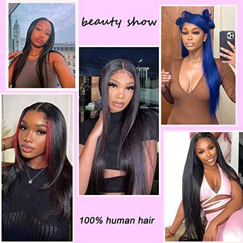 Hair Synthetic Lace Front Wig Wavy Long 24inch Blue Root Light Blue Ombre Heavy Density Heat Resistant Realistic Wig
