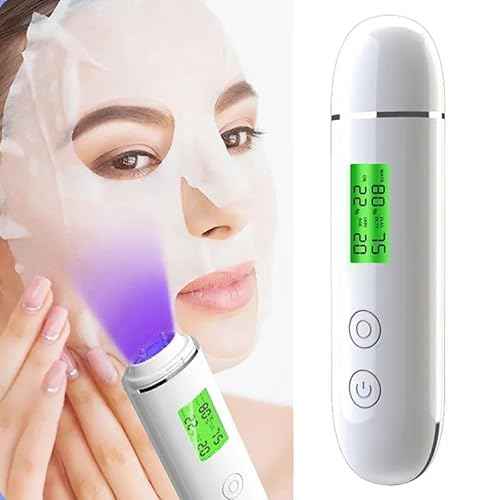 LCD Skin Oil Content Facial Moisture Analyzer Skin Care Tool for Radiant Skin, Digital Moisture Tester Monitoring Skin Health and Beauty Needs