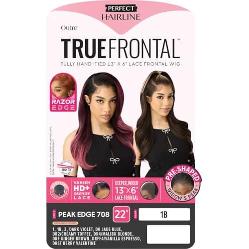 Outre Lace Front Wig -Perfect Hair Line 13X6 - True Frontal Peak Edge 708 (DRST BERRY VALENTINE)