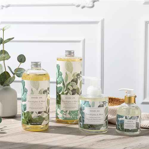 ROMIIE ZOI Liquid Hand Soap Refills, Eucalyptus & Mint, Gentle & Moisturizing Formula, 750 ML/ 26 FL OZ