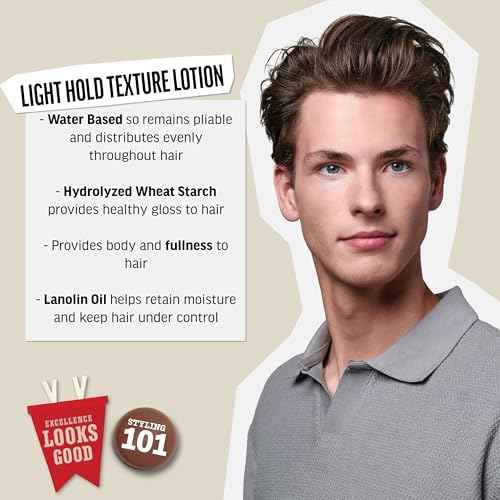 American Crew Men's Hair Texture Lotion, Like Styling Gel with Light Hold & Low Shine, 8.4 Fl Oz