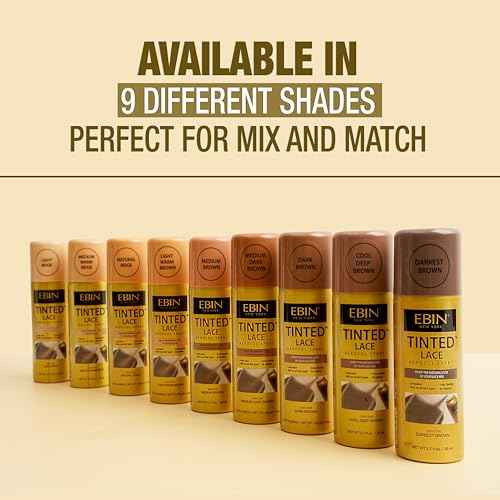 Spray - Dark Brown 2.7fl.oz/80ml | Seamless Lace Blending, Quick-Dry Formula, Natural Finish for Lace Front Wigs