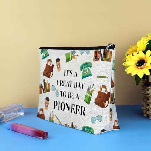 Pioneer Gifts Makeup Bag JW Gift Birthday Christmas Graduation Gifts for Pioneer Sister Daughter Niece Cosmetic Bag Zipper Toiletry Pouch