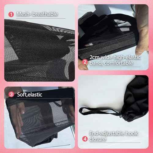 Upgraded Hair Weave Sleeve for Locs - Highly Elastic and Strong Design Wraps The Hair In All Directions, Comfortable, Breathable Suitable for Black Women. (black)