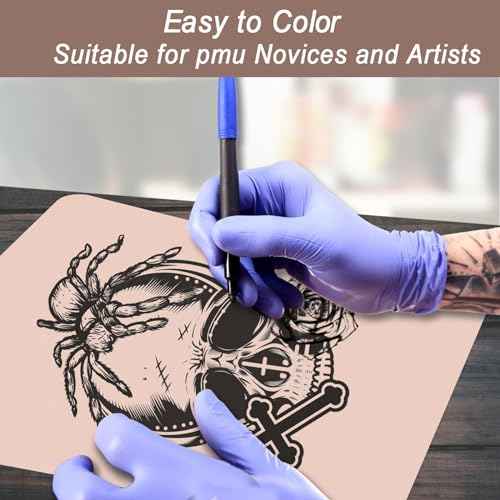 10 PCS Tattoo Practice Skins, 5.7 "x7.6" Double Sided Tattoo Fake Skin, Tattoo Artist Practice Skin for Tattooing Skills Improvement