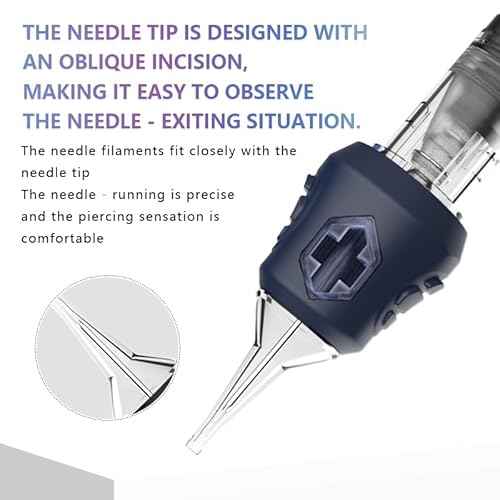 Tattoo Cartridge Needles,20PCS Disposable Tattoo Needle Cartridge Round Liner with Safety Membrane for Tattoo Gun Tattoo Supplies (20pcs 1207RL)