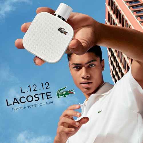 Lacoste - L.12.12 Blanc Eau de Toilette - Men's Fragrance - Woody Aromatic - With notes of Grapefruit, Tuberose & Vetiver