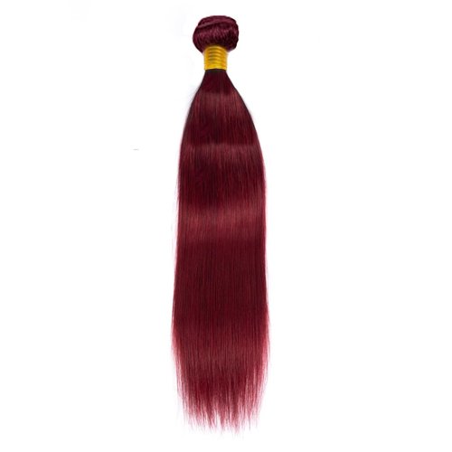 Peenoll Bundles Human Hair 18 20 22 Inch Straight Wave Human Hair Bundles Brazilian Burgundy 99J 12A Unprocessed Brazilian Virgin Quick Weave for Black Women