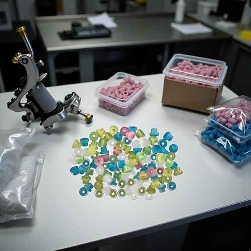 100 Pcs Tattoo Machine Needle Grommet, Soft Tattoo Rubber Nipple Tattoo Supplies Tattoo Machine Parts Piercing and Supplies
