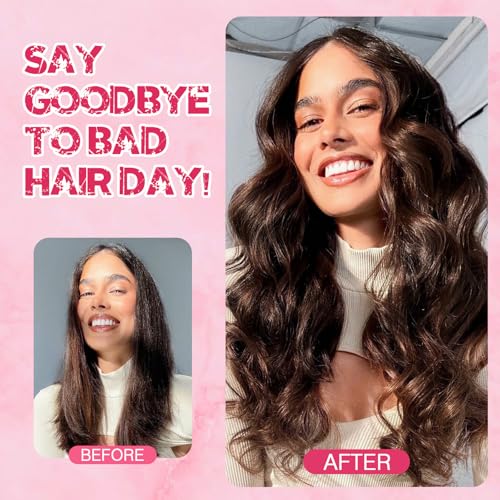 Halo Hair Extensions Real Human Hair, MY-LADY Adjustable Halo Extensions Real Human Hair, 18 inch Dark Brown Women's Long Wavy Hair Invisible Wire Hair Extensions