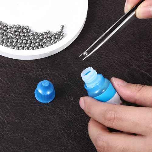 100 PCS Paint Mixing Balls, Metal Balls Stainless Steel Ball Bearings for Model Mixing and Stirring of Paint or Nail Polish Agitator (0.16"/4mm)