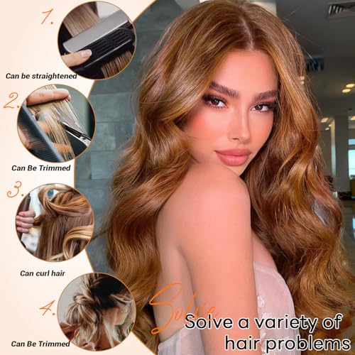 Clip in Hair Extensions Real Human Hair 105 Gram Body Wave Brown Clip in 100% Brazilian Remy Human Hair Extensions 8 Pcs Per Set With 18 Clips 20 Inch