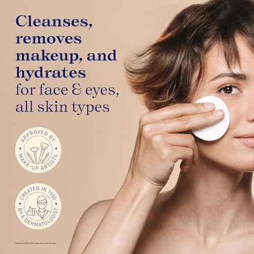Embryolisse Gentle Waterproof Make-up Remover Milk, 4-in-1 Hydrating Facial Cleanser for Sensitive Skin with Aloe Vera & Shea Butter, 6.76 Fl Oz
