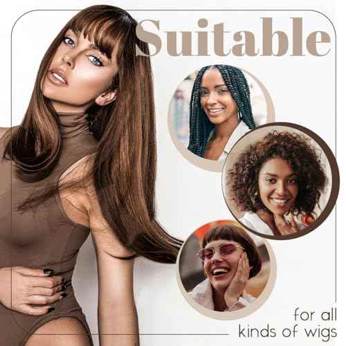 Brown Wig Caps for Women, Stocking Cap for Lace Front Wig, Dark Brown 24 PCS