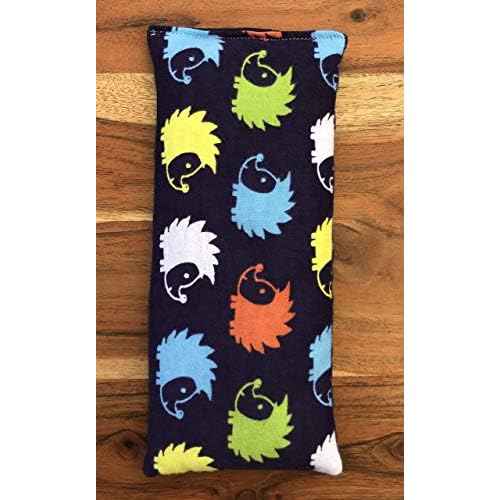 Heating Pad Microwavable, Microwave Hot Pack, Ice Pack, Cold Compress, Eye Pillow, Flax Seed and Dried Herbs, Various Sizes, Hedgehog