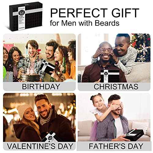 MALE GOD Beard Kit w/Natural Ingredients, Suitable for All Skin, Birthday Gifts | Anniversary | Christmas Gifts | Mens Stocking Stuffers | Gifts for Men, Him, Husband, Boyfriend, Dad, Friends
