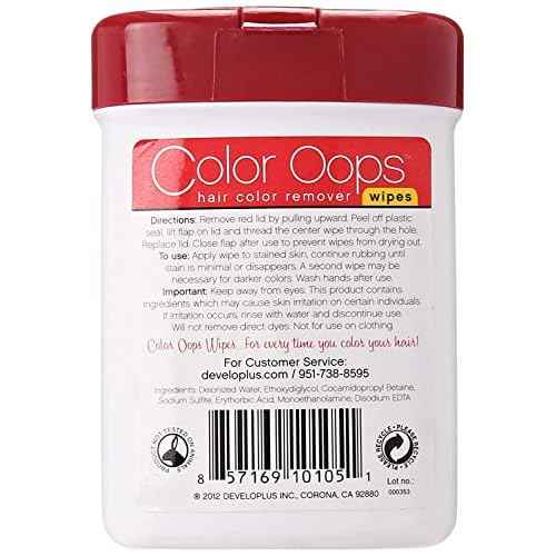 Color Oops Hair Color Remover Wipes 10 ea (Pack of 5)
