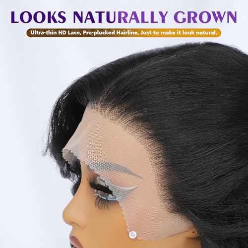 Felek Honey Blonde Wig Long Synthetic Loose Wave Lace Front Wigs for Black and White Women Ombre Brown 13x6 HD Transparent Lace Frontal Wigs Pre Plucked Wear and Go Glueless Curly Wig 24 inch P4/27