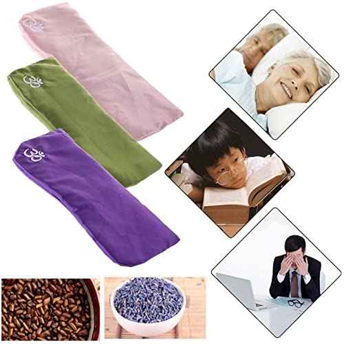 Yoga Eye Pillow£¬Silk£¬Cassia Seed Lavender Massage Relaxation Mask£¬Aromatherapy Eye Pillow for Home Fitness (Color : Purple)