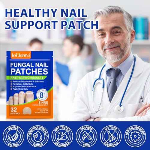 Nail Care Extra Strength - 32 Pcs Nighttime Nail Patches, Overnight Toe Nail Care for a Healthy Appearance, 8-Hour Moisturizing & Nourishing for Toenail, Suitable for Women & Men (1PC)