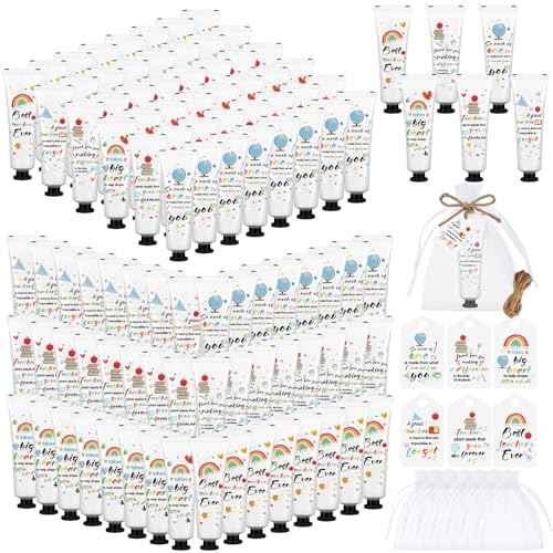 72 Set Christmas Teacher Appreciation Gifts Hand Cream Set Moisturizing Hand Lotion Thank You Teacher Gifts Travel Size with Cards Organza Bags for Dry Cracked Mother's Day