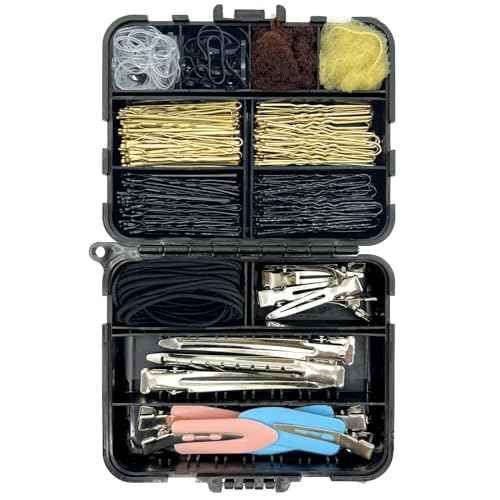 Hair Accessories Kit, 160Pcs Hair Clips for Women Girls Dance Ballet Cheerleading Travel with Storage Box