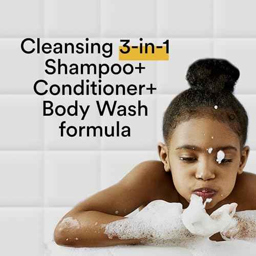 Suave Kids 3-in-1 Tear Free, Body Wash, Shampoo and Conditioners, Dermatologist Tested, Coconut Splash, 18 Oz Pack of 6