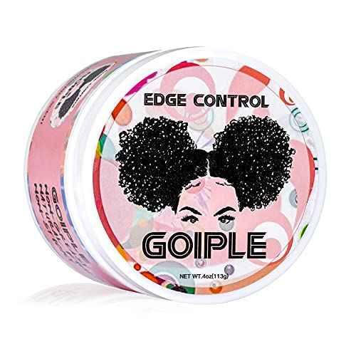 Edge Control Wax for Women Strong Hold Non-greasy, Edge Wax Styling Gel for Black Women Hair No Flaking, White Residue, Shine and Smooth Strawberry Scent 4oz