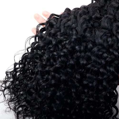 Forevermore Water Wave Bulk Human Hair No Weft boho Knotless Braids Human Hair 24 Inch Remy Human Hair For Braiding 2 Bundles Braids Per Pack 100g Micro Braiding Human Hair Wet and Wave Natural Color