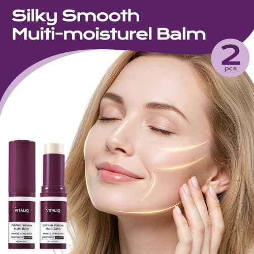 VITALIQ 2PC Anti Wrinkle Calcium Balm, Hydrating Face Moisturizer for Eyes,Neck, Face