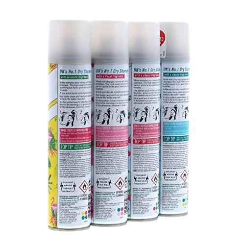 Batiste Dry Shampoo Original, Cherry, Blush, Tropical (4 pack) 6.73 oz