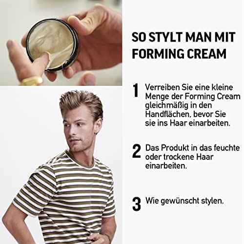 American Crew Men's Hair Forming Cream (OLD VERSION), Like Hair Gel with Medium Hold & Medium Shine, 3 Oz (Pack of 1)