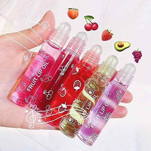 Roll On Lip Gloss for Teen, Fruity Flavors Moisturizing Lip Stain,Kids Lip care,Non Toxic,riendly, Party Gift