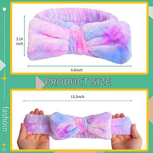 WSYUB Spa Headband,Makeup&Skincare Headbands,Headband for Washing Face,Teen Girls Fuzzy Hair Bands for Women