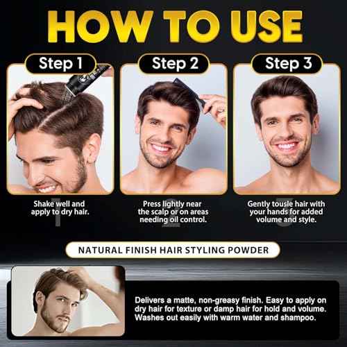 Hair Styling Powder - Volumizing Texture Powder for All Hair Types - Matte Finish, 24 Hour Hold, Adds Volume, Non-Sticky Formula, Light Scent - 30g