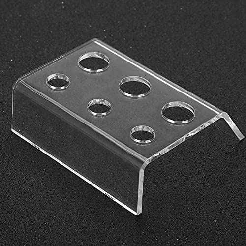 Tattoo Ink Cup Holder, Tattoo Ink Caps Holder 6 Holes Cup Holder Acrylic Tattoo Cap Holder Pigment Cup Holder Stand for Permanent Makeup Tools Tattoo Machine Supply