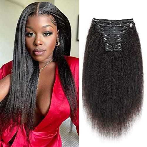 Sew In Hair Extensions Real Human Hair 8 Inch Weft Hair Extensions Full Head Double Weft SDD Burmese Bone Straight Hair Single Bundle for Women 100g Natural Color(Straight, 14inch)