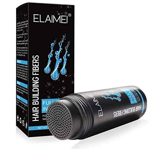 Hairline powder Hair fiber natural hair fiber Apply to men women Get thick hair Conceals Hair Loss (Medium Brown)
